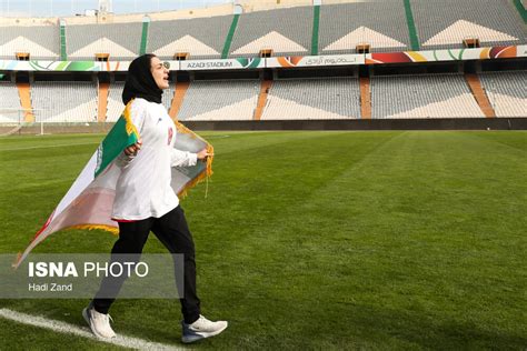 Body Of Female Iranian Footballer At Tehran's Azadi Stadium For Tribute ...