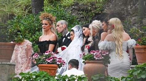 Kourtney Kardashian And Travis Barker Italian Wedding Pictures See