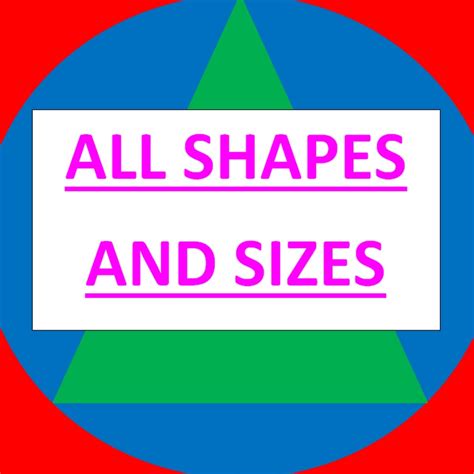 shapes  sizes youtube