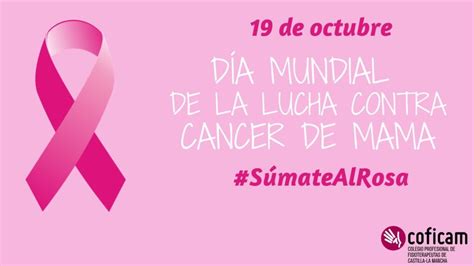 19 de octubre Día Internacional de la Lucha contra el Cáncer de Mama