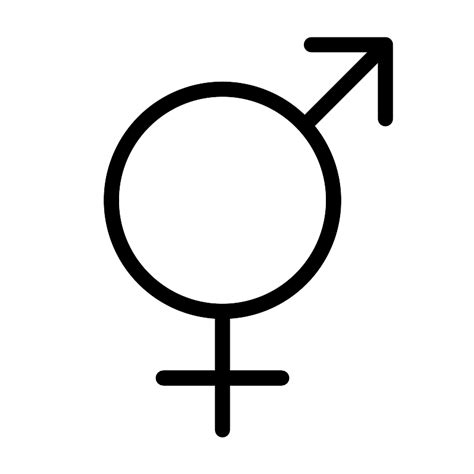 Gender Intersex Thin Vector Svg Icon Svg Repo