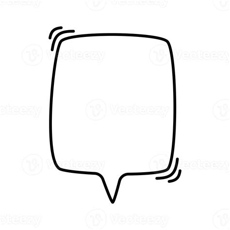 Hand Drawn Text Box Cute Cartoon Style Talking Dialogue Png