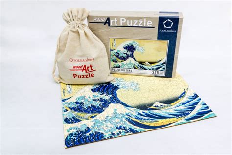 Hokusai La Grande Onda Di Kanagawa WoodART Puzzle Di Legno