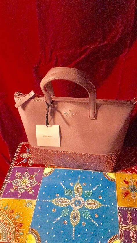 NWTS Kate Spade Pink Glitter Tote On Mercari Kate Spade Tote Bag