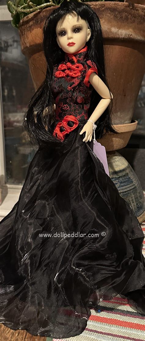 Goodreau Bjd 16″ Ooak Faceup Asian Inspired Long Gown Doll Peddlar