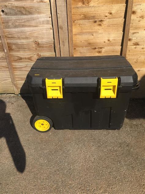 Black Stanley Toolbox with wheels and ruler | in Poole, Dorset | Gumtree