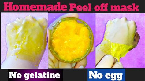 Homemade Peel Off Mask Peel Off Face Mask Diy Peel Off Face Mask