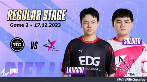 EDG Vs JT Game 2 Bo3 Regular Stage WRL Asia 2023 Season 2