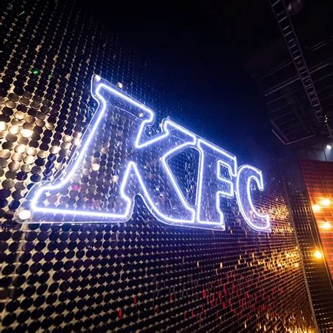 Kfc Shimmerwall Neon Logo Carousel Lights