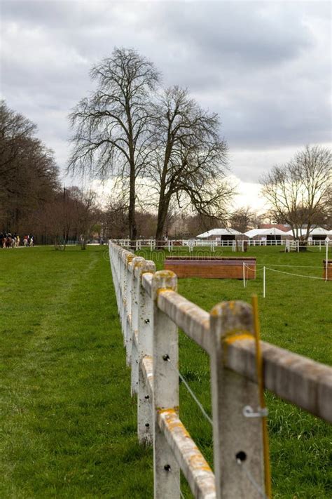 White Fence In The Field Stock Image Image Of Fence 268132723