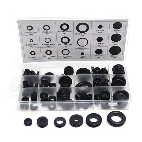 Wcx Pcs Rubber Grommet Assortment Firewall Wiring Gasket Kit Rubber