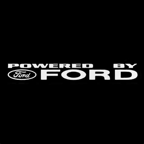 Powered By Ford Windshield Decal Sticker