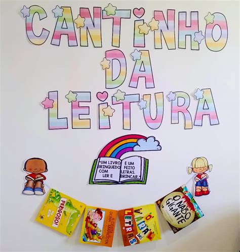 Painel Cantinho Da Leitura Prof Amanda Ramalho