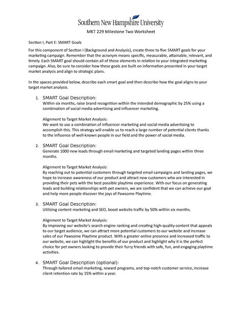 MKT 229 Milestone Two Worksheet MKT 229 Milestone Two Worksheet