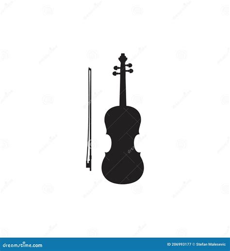 Violin Silhouette Stock Vector Illustration Of Design