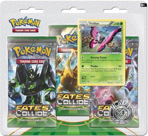 Pokemon Trading Card Game Xy Fates Collide Pack Blister Vivillon