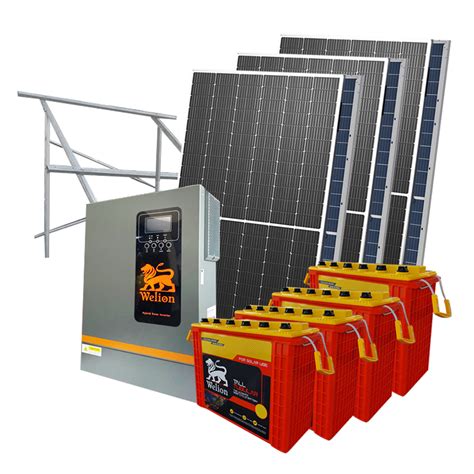 Solar System Package With 6 Panels Bifacial Eco Volt Solar