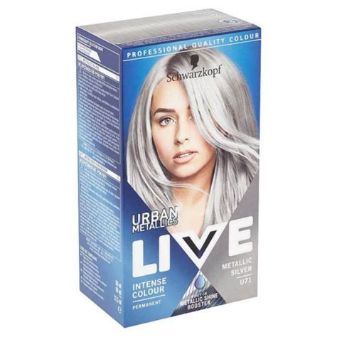 Vopsea Par Permanenta LIVE Urban Metallics U71 Metallic Silver 142 5