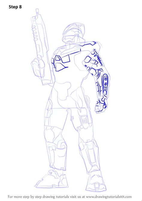 Learn How To Draw Master Chief From Halo Halo Step By Step Drawing