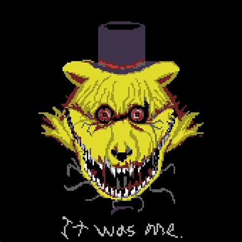 FNAF4 Fredbear By Revie03 On Newgrounds Nightmare Fredbear HD Phone