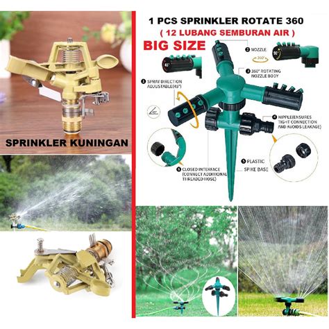 Jual Rotate Sprinkler Spray Nozzle Sprinkler Semprotan Otomatis