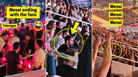 Bar A Fans Surprise Messi By Chanting His Name In Coldplay Concert At