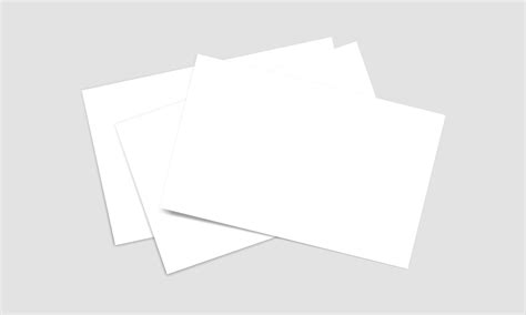 Vector White Sheet Of Paper Realistic Blank A4 Format Paper Template