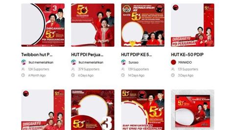 Link Twibbon HUT PDIP Ke 50 Tahun 2023 Beserta Asal Usul PDIP