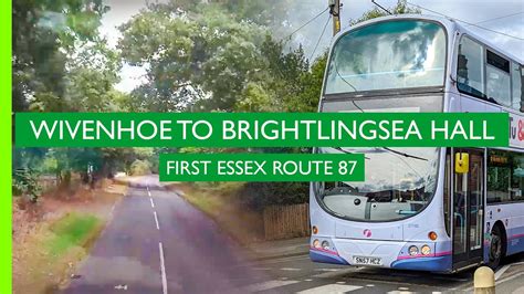 Wivenhoe To Brightlingsea Hall First Essex 87 Realtime YouTube