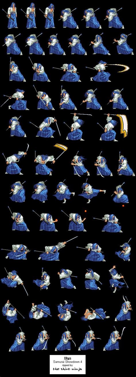 Samurai Sprites Showdown 15 Sheets To Arm Sprites Download S