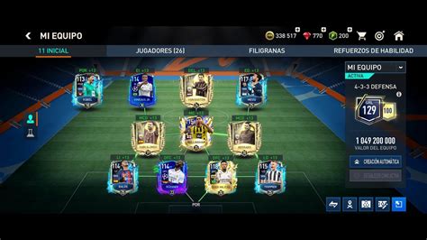 Fifa Mobile 23 Probando Una Plantilla De 129 Grl Youtube