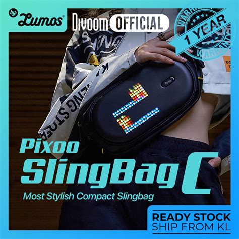 Ready Stock Divoom Pixoo Sling Bag C Global Version Most Stylish