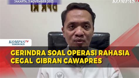 Soal Isu Operasi Rahasia Jegal Gibran Jadi Bacawapres Pendamping