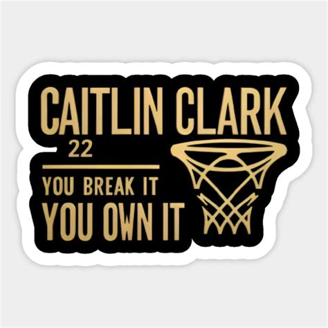 Caitlin Clark Caitlin Clark Sticker Teepublic