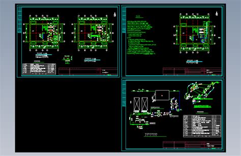 某小区换热站平面布置图autocad 14模型图纸下载 懒石网