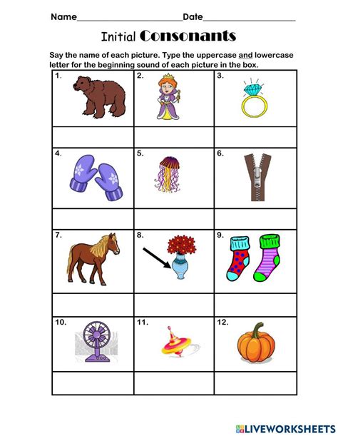 Initial Consonants B P M Phonics Learning Mats Printable