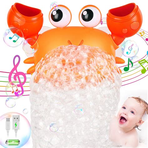 Upgradecrab Bubble Bath Toys Usb Rechargeable Baby Bath Bubble