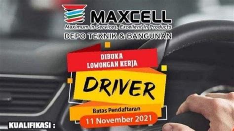 Lowongan Kerja Maxcell Depo Teknik Dan Bangunan Kendari Buka Rekrutmen