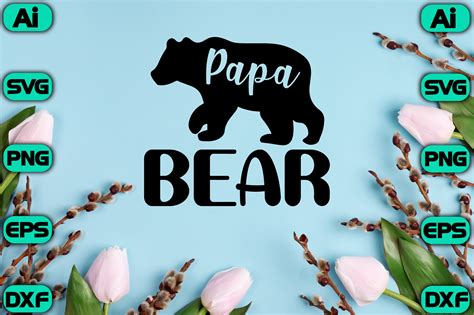 Papa Bear Graphic By Cl · Creative Fabrica