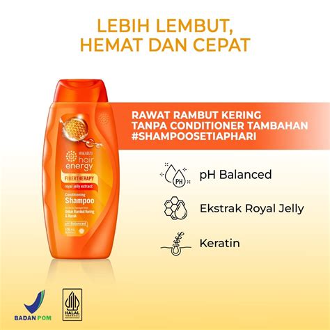 Jual Makarizo Hair Energy Fibertherapy Conditioning Shampoo Royal Jelly