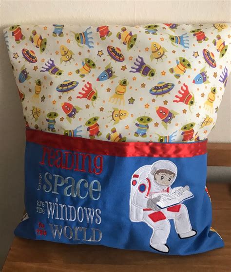 Reading Pillow Space Cushion Astronaut Cushion Space Etsy Uk