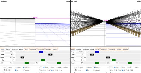 Earth Curvature Simulation by Walter Bislins | Metabunk