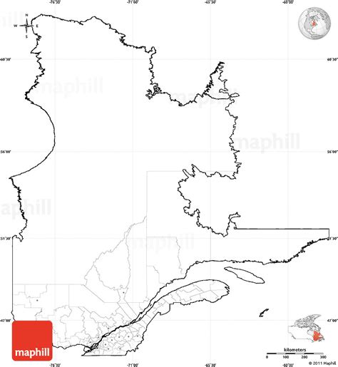 Simple Quebec Map