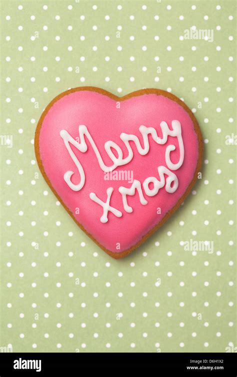 Decorated Heart Shaped Cookie Stock Photo Alamy