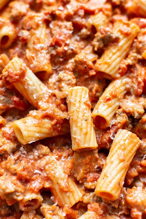 Easy Sausage Rigatoni • Salt And Lavender