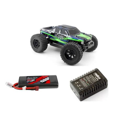 Rc Dalys Hsp Octane 110 24 Ghz Brushed Monster Truck Green 4000mah