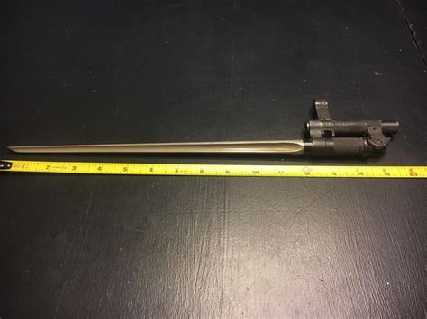 Original Chinese Sks Spike Bayonet With Complete Front Sightbayo Lug