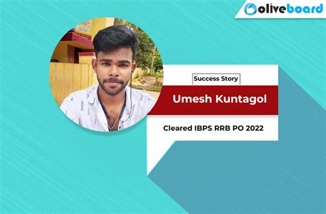 Success Story Of Umesh Kuntagol Cleared Ibps Rrb Po