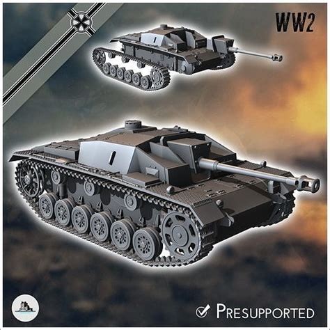 Sturmgeschutz Stug Iii Ausf F Sdkfz Miniatures Tabletop D