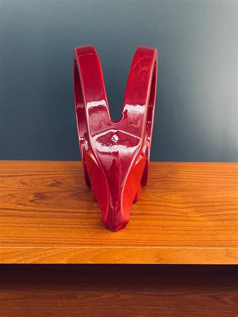 Mid Century Modern Rams Head Sculpture By Jaru Of California Vintage
